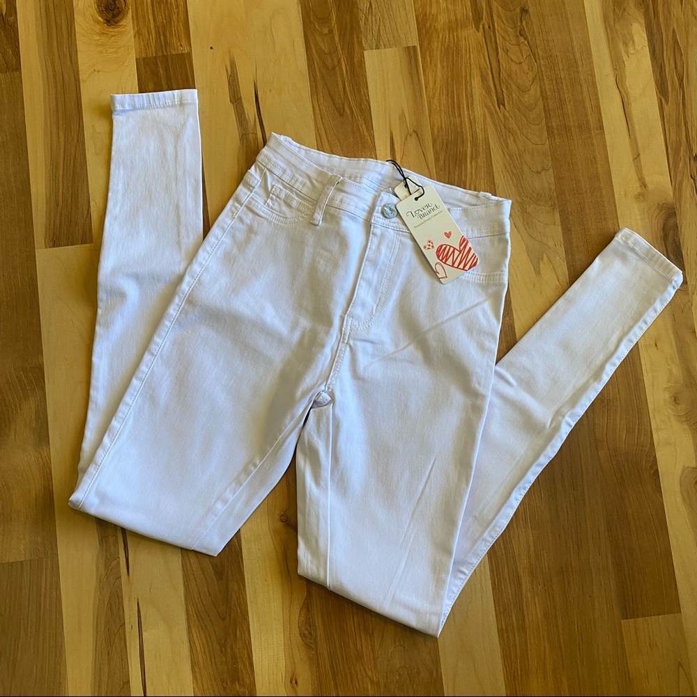 Lover Brand Premium Denim Collection White Skinny Jeans